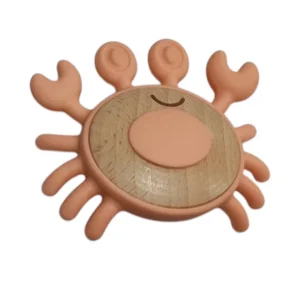 Jumini Crab Teether Sunset Orange