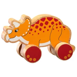 Lanka Kade Wooden Push Along Triceratops