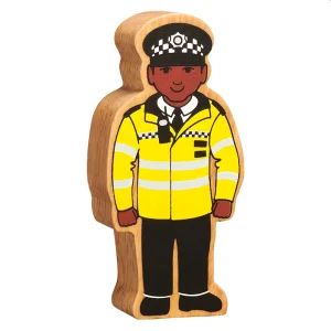Lanka Kade Wooden Yellow and Black Policeman Toy