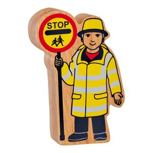 Lanka Kade Wooden Yellow and Black Lollipop Person Toy