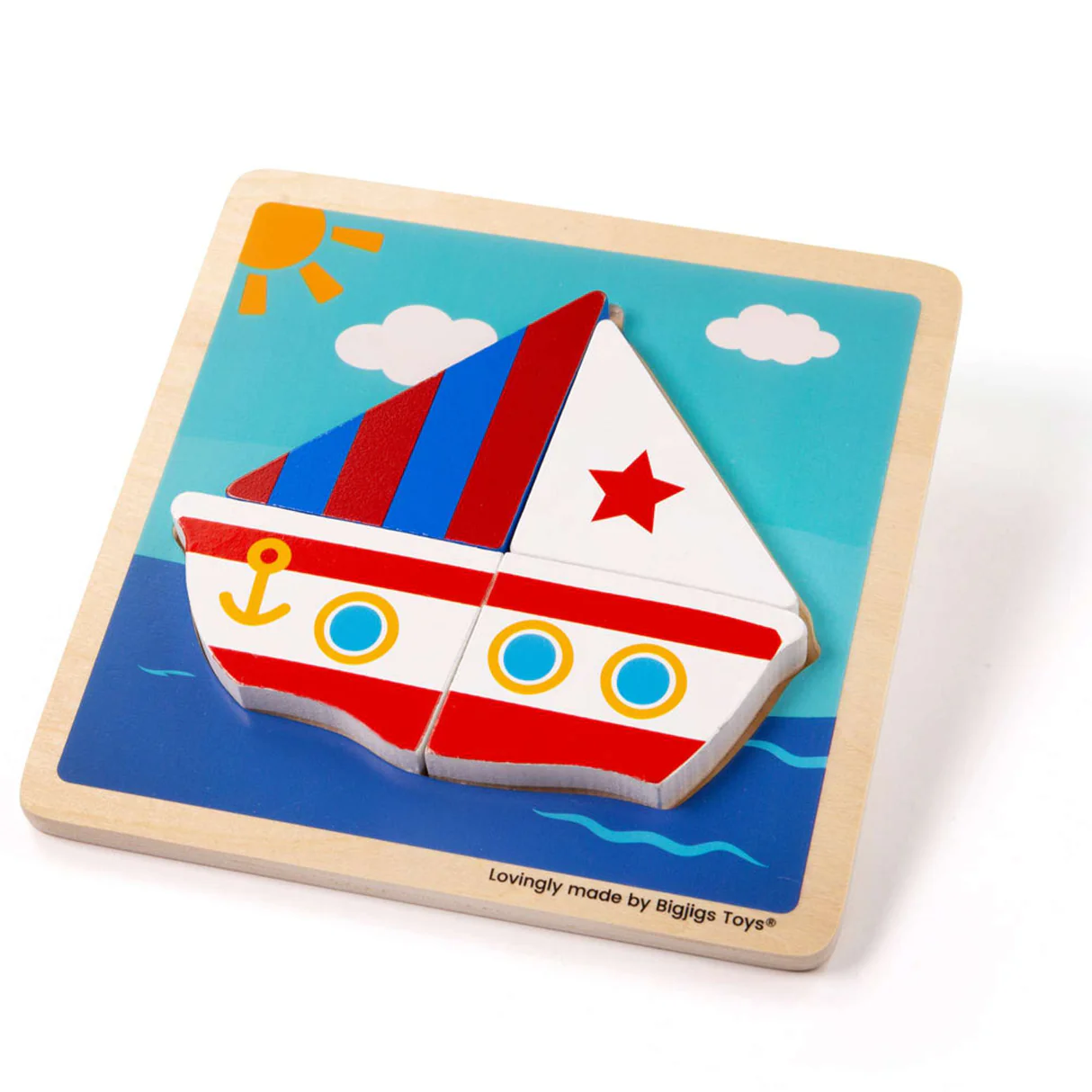 Bigjigs Chunky Lift-Out Boat Puzzle