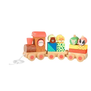 Orange Tree Toys Woodland Puzzle Train