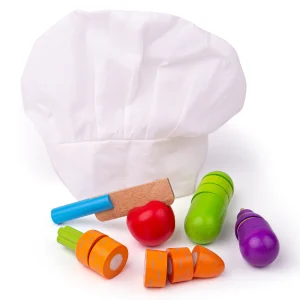 Bigjigs Wooden Cutting Veggies Chef Set